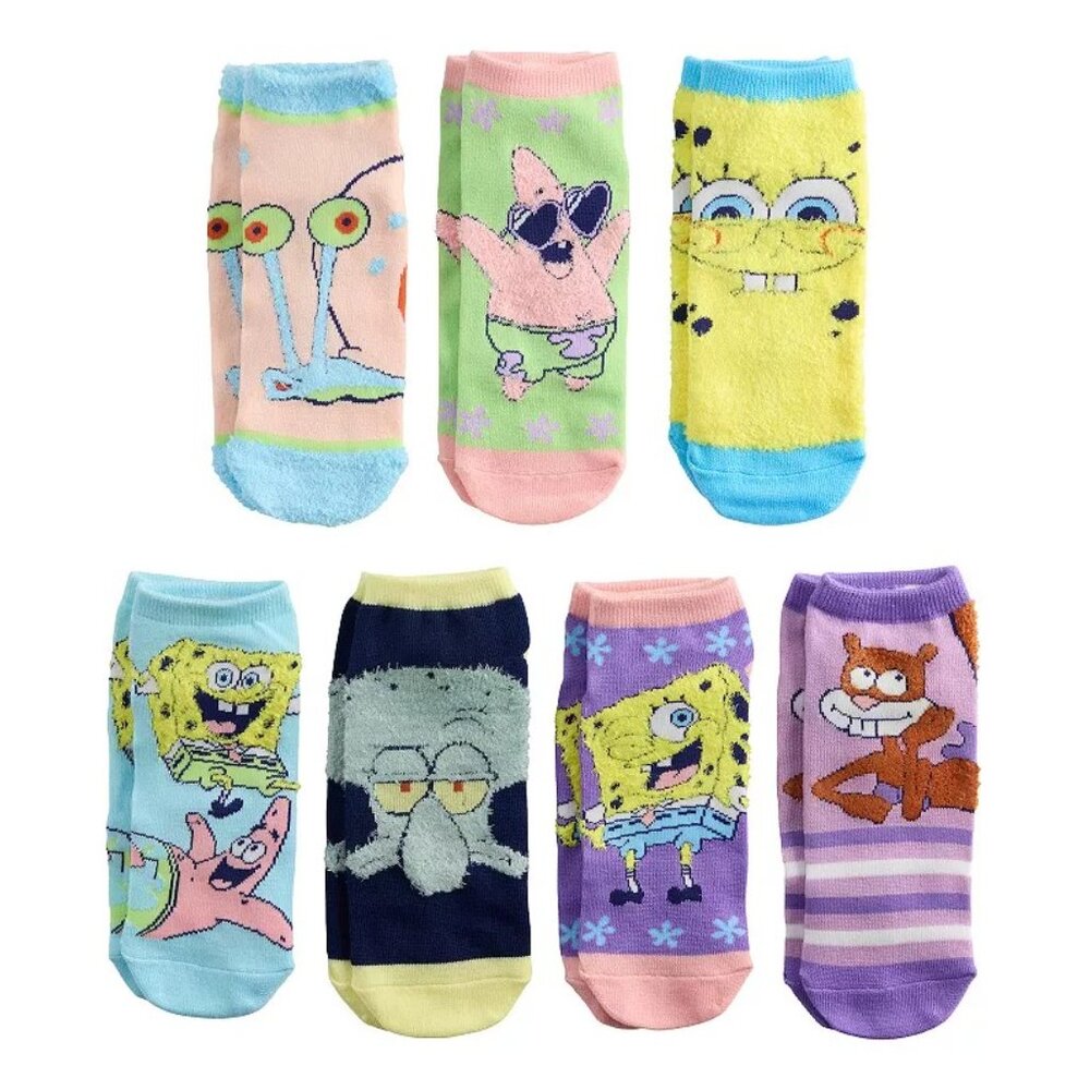 SpongeBob 7 Days of Comfy Socks Gift Set - Picture 2 of 6